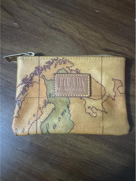 Handbags - Alviero Martini 1ª Classe Geo Classic Map Print Coin Purse Pouch